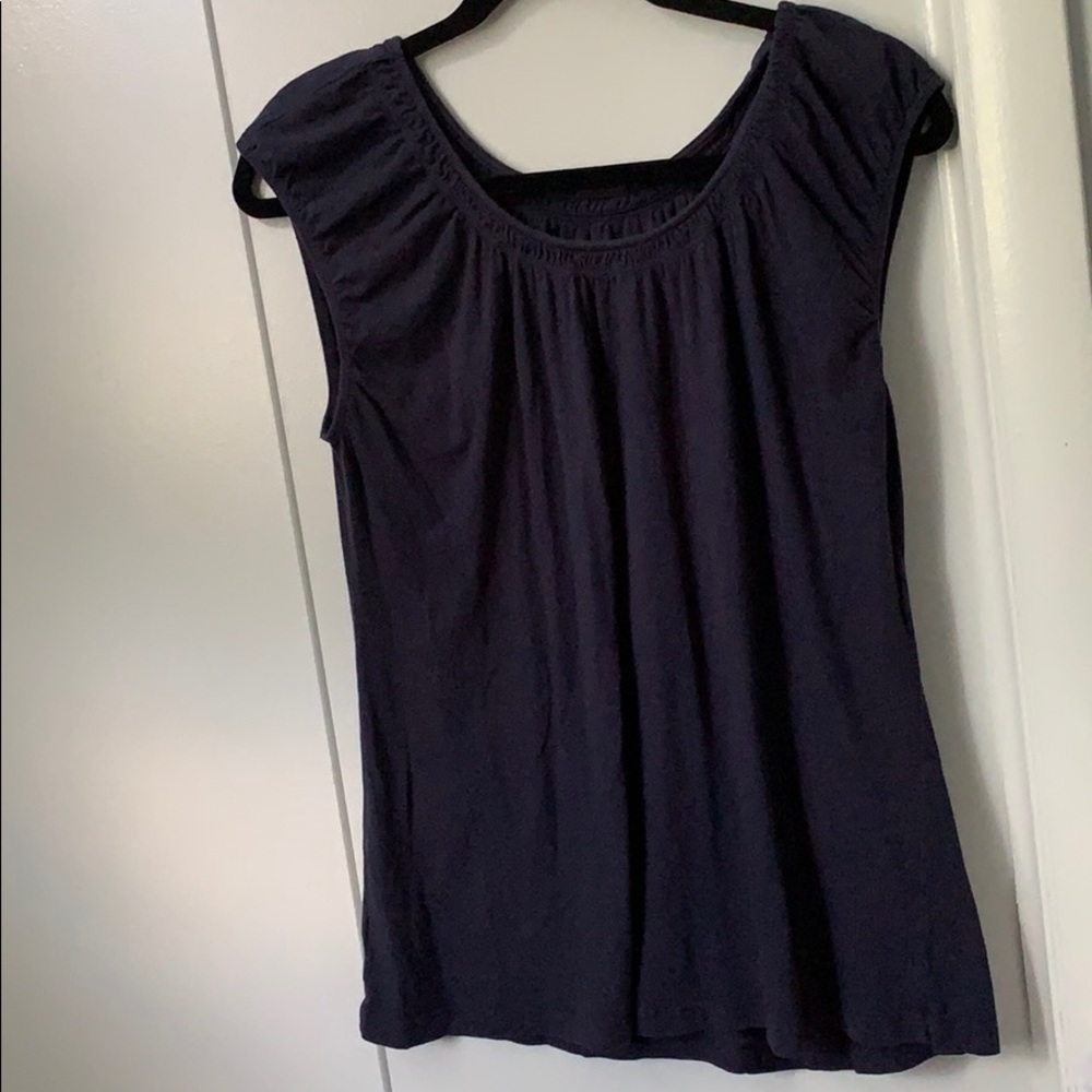 Peasants style top - navy